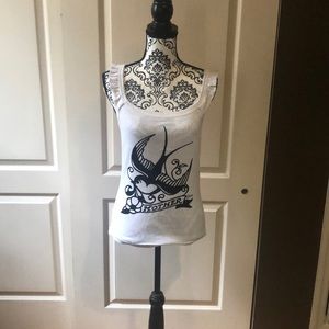 Sailor Jerry Ruffle Tank Top